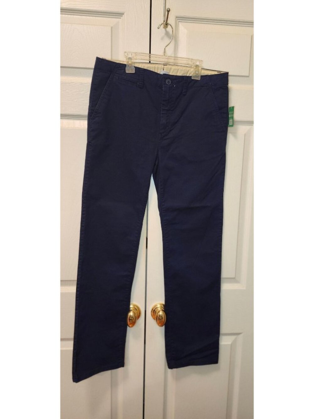 New Boy Gap Kids Navy Blue Adjustable Waist School Uniform Pants Size 18 Husky